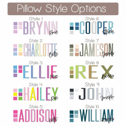 Personalized Outline Name Snuggle Pillow