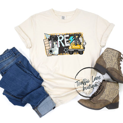 Bus Back 2 School Grade Levels Shirt