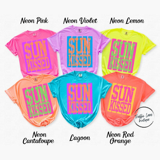 Sunkissed Orange And Violet Shirt