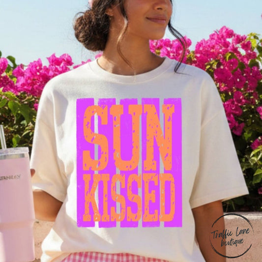 Sunkissed Orange And Violet Shirt