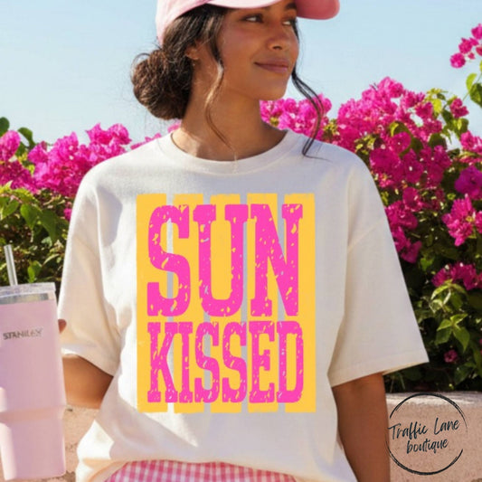 Sunkissed Pink And Yellow Shirt