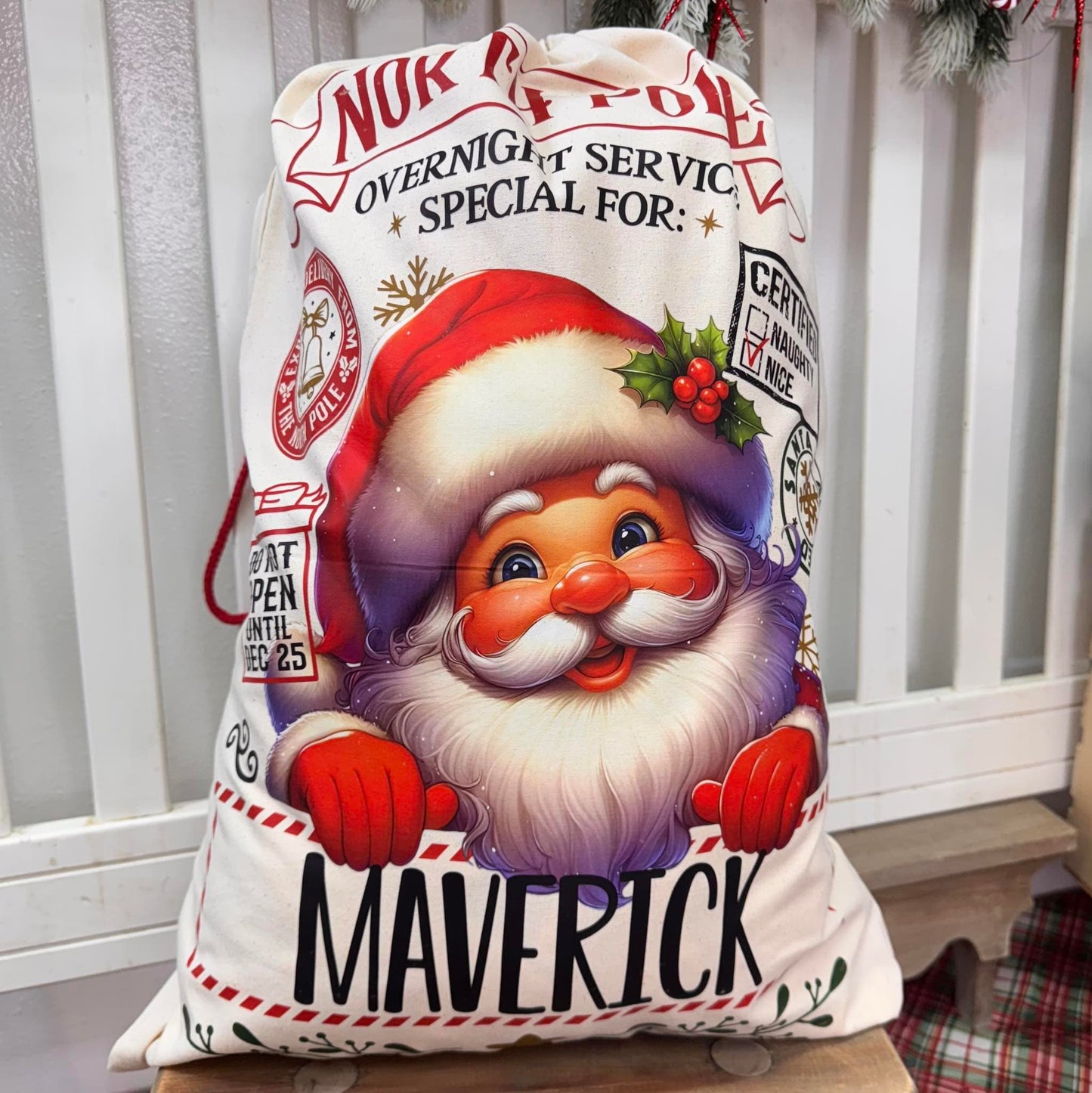Jolly Santa Santa Sack