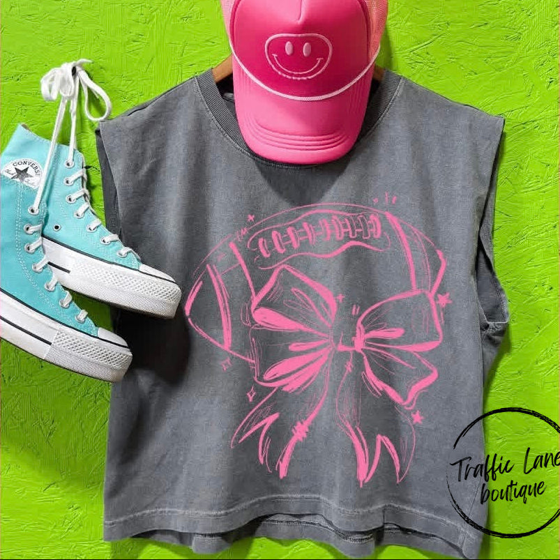 Sketchy Football And Bow Customizable Shirt