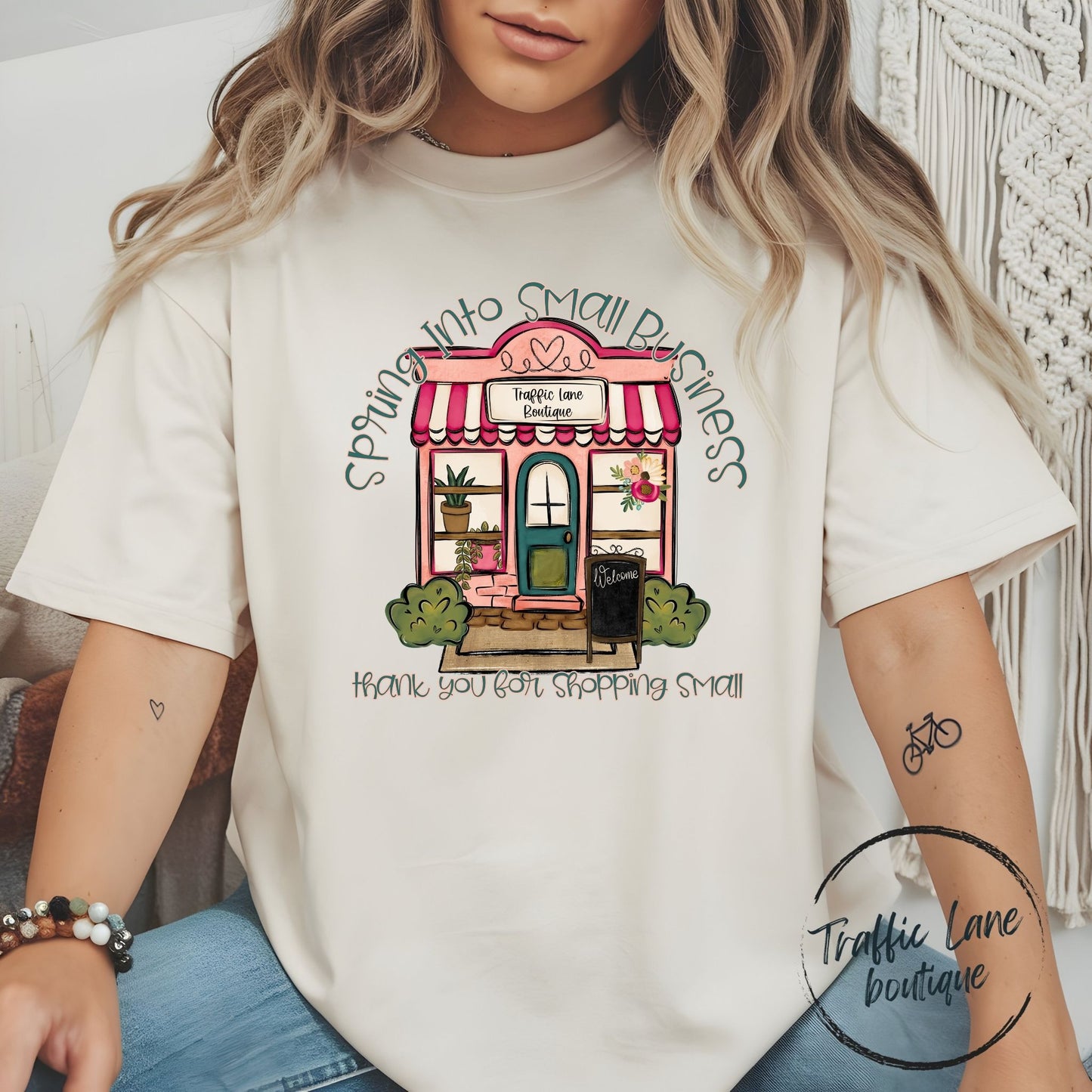 Spring Into Small Business Customizable Shirt
