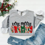 Very Merry Names Custom Shirts  -- Perfect For Moms, Grandmas and More