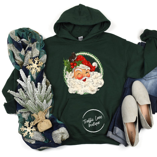 Vintage Santa With Holly Shirt