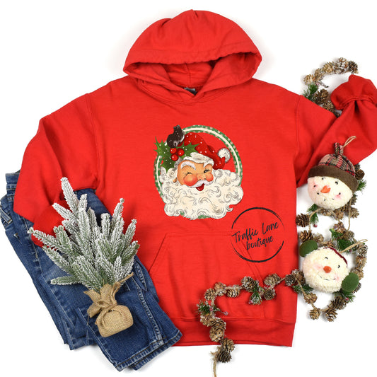 Vintage Santa With Holly Shirt