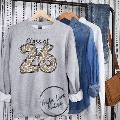 Class of 26 - Camo Doodle Shirt