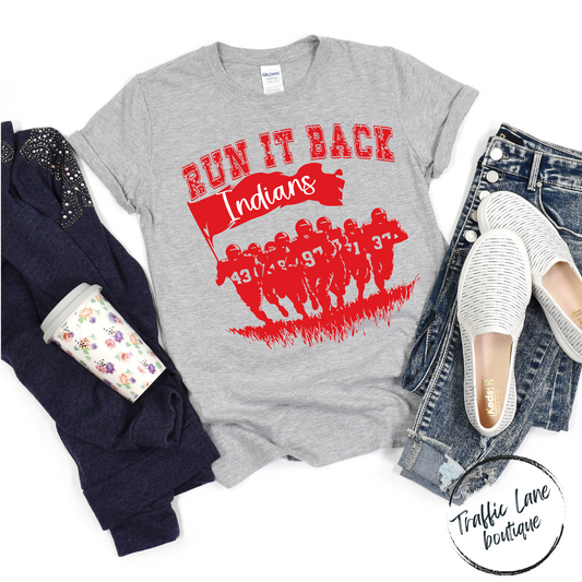 Run It Back Red Indians Shirt
