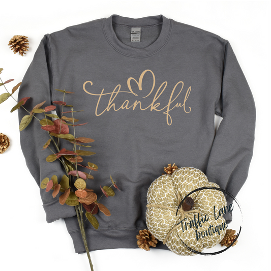 Thankful Gold Lettering Shirt
