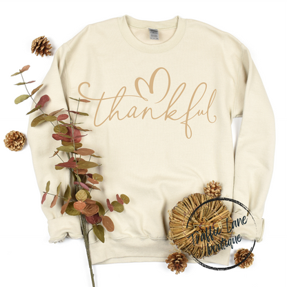 Thankful Gold Lettering Shirt