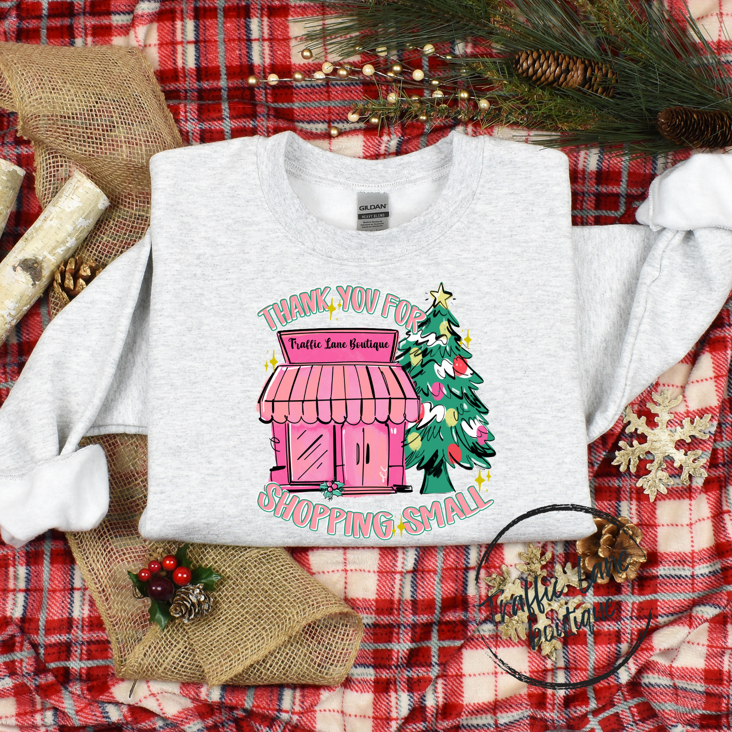 Thank You For Shopping Small Christmas Boutique TLB Shirt