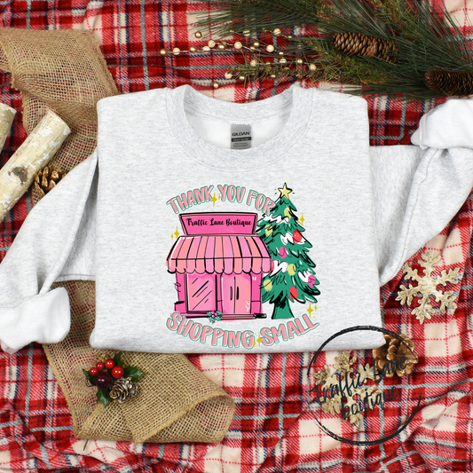 Thank You For Shopping Small Christmas Boutique TLB Shirt