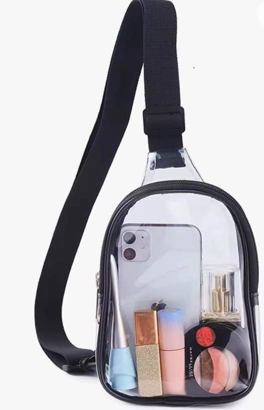 SEE-THROUGH CLEAR SLING BAG