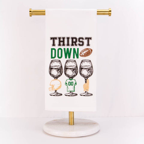 thirst down football hand towel the royal standard 