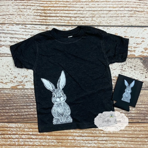 Bunny Tees with Matching Can Cooler for Youth and Adults
