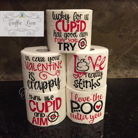 Valentine Gag Gift Toilet Paper