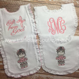 Embroidered bibs