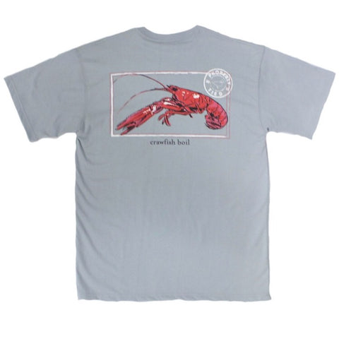 properly tied crawfish boil youth tee