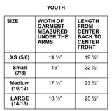 Christmas Raglan Size Chart youth