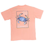 blue crab peoperly tied youth  tee 