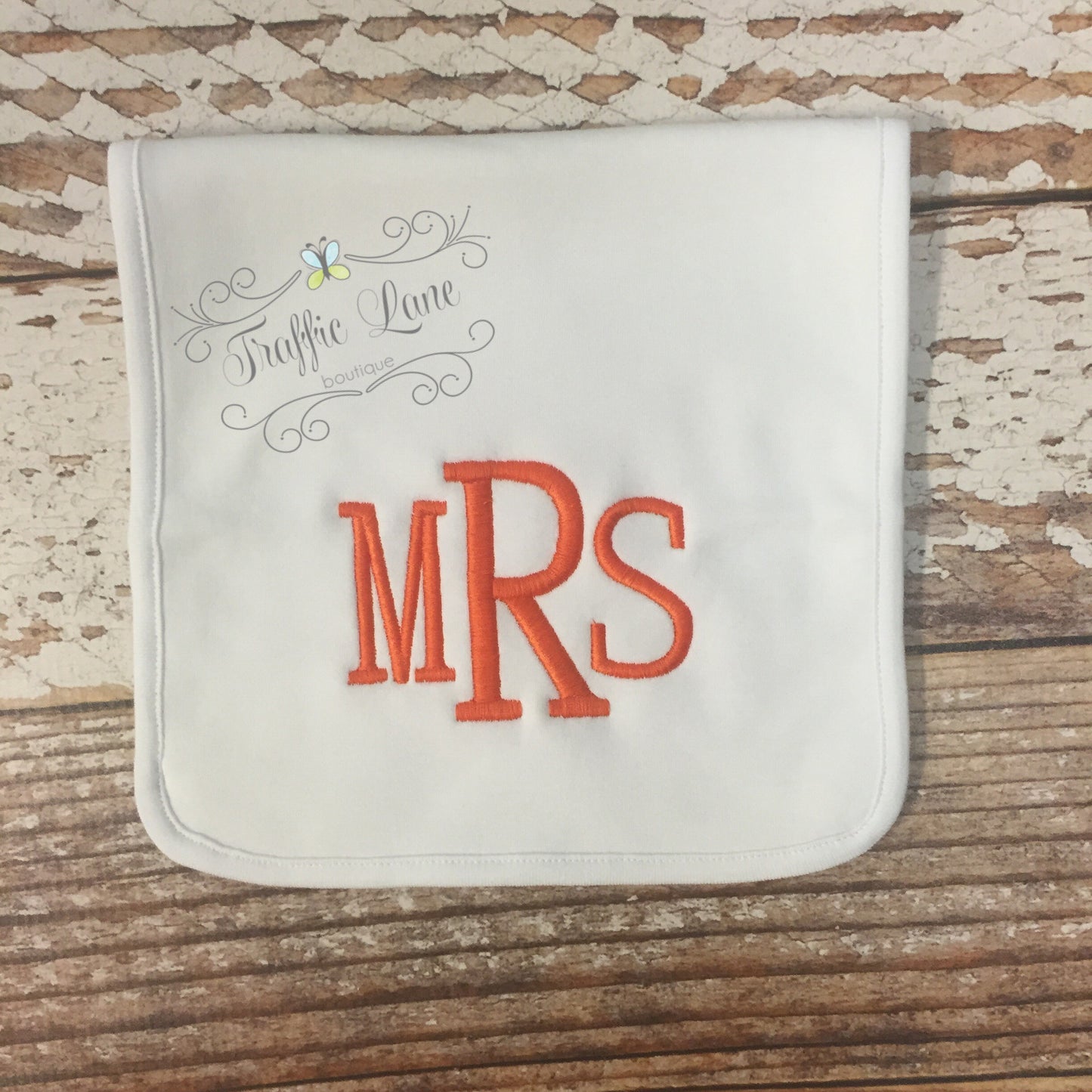 Monogrammed burp pad