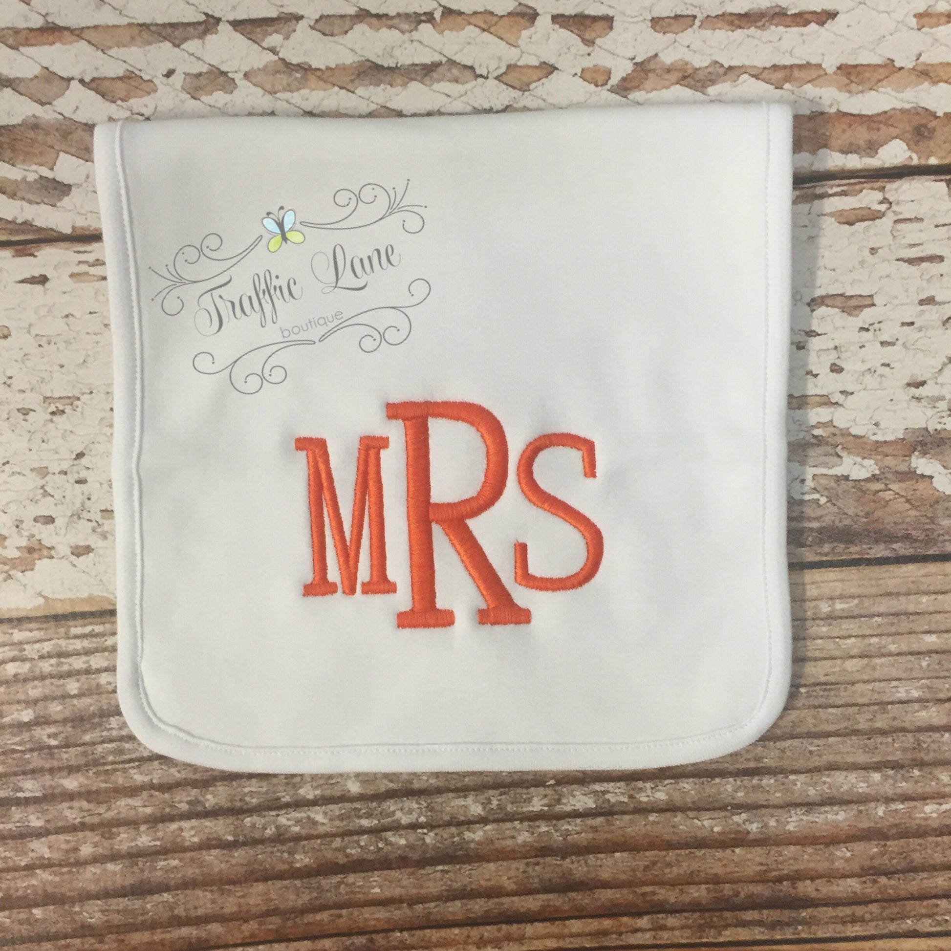 Monogrammed burp pad