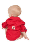 red infant fishing shirt bodysuit