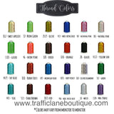Traffic Lane Thread Chart