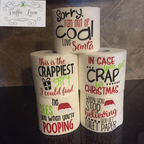 Christmas Toilet Paper Gag Gifts