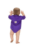 purple infant fishing shirt bodysuit