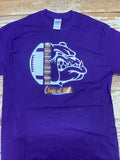 Bulldog Football tee for Class of 1991 Homecoming 2022  with gold vinyl to show 2 color shirt